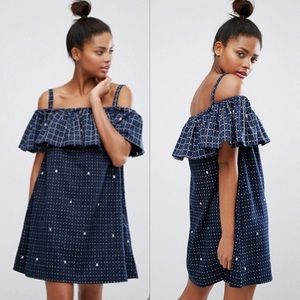 NWT Ziztar At Midnight Dress with Ruffle Top